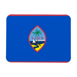 Patriottische flexibele magneet met Guam vlag