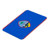Patriottische flexibele magneet met Guam vlag (Linkerzijde)