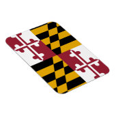 Patriottische flexibele magneet met Maryland vlag (Rechterzijde)