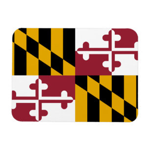 Patriottische flexibele magneet met Maryland vlag