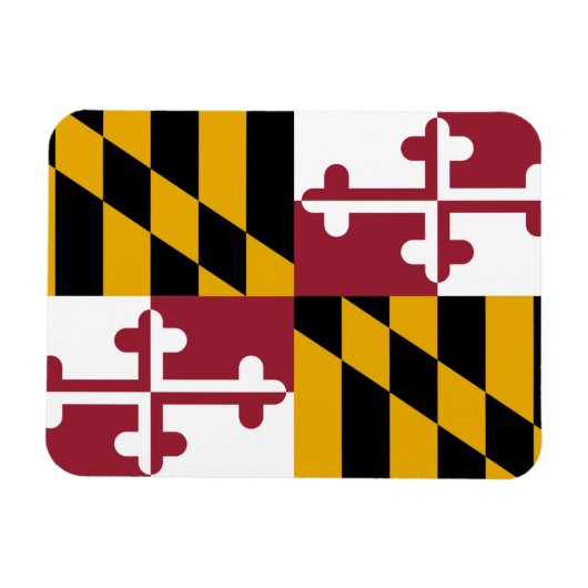 Patriottische flexibele magneet met Maryland vlag (Horizontaal)