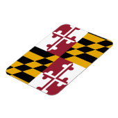 Patriottische flexibele magneet met Maryland vlag (Linkerzijde)