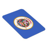 Patriottische flexibele magneet met Minnesota vlag (Rechterzijde)