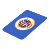 Patriottische flexibele magneet met Minnesota vlag (Linkerzijde)