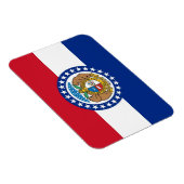 Patriottische flexibele magneet met Missouri vlag (Rechterzijde)