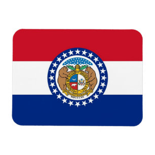 Patriottische flexibele magneet met Missouri vlag