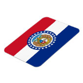 Patriottische flexibele magneet met Missouri vlag (Linkerzijde)