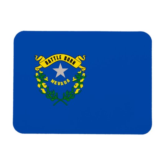 Patriottische flexibele magneet met Nevada vlag (Horizontaal)