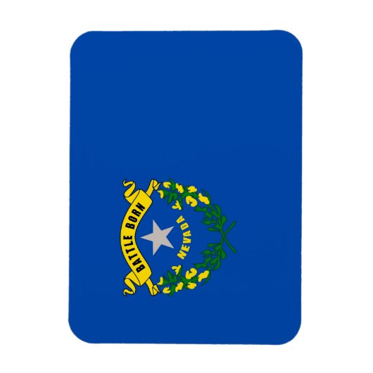 Patriottische flexibele magneet met Nevada vlag (Verticaal)