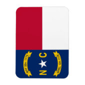 Patriottische flexibele magneet met North Carolina (Verticaal)