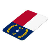 Patriottische flexibele magneet met North Carolina (Linkerzijde)