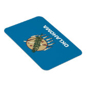 Patriottische flexibele magneet met Oklahoma vlag (Rechterzijde)