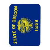 Patriottische flexibele magneet met Oregon vlag (Verticaal)