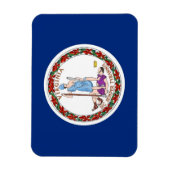 Patriottische flexibele magneet met Virginia State (Verticaal)