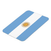 Patriottische flexibele magneet met vlag van Argen (Linkerzijde)