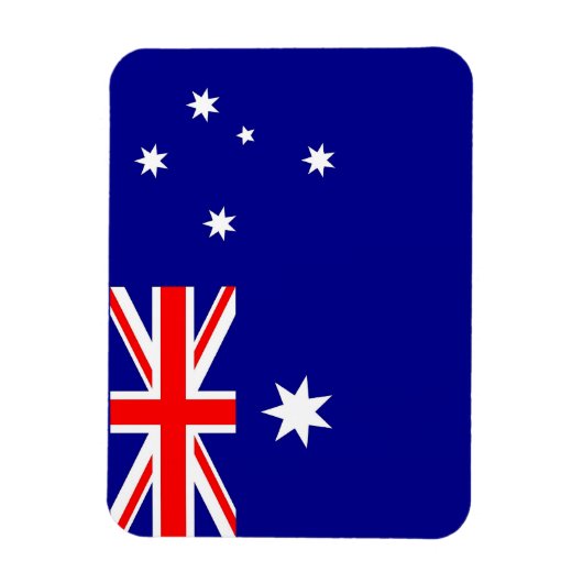 Patriottische flexibele magneet met vlag van Austr (Verticaal)