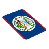 Patriottische flexibele magneet met vlag van Beliz (Rechterzijde)