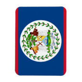 Patriottische flexibele magneet met vlag van Beliz (Verticaal)