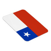 Patriottische flexibele magneet met vlag van Chili (Rechterzijde)