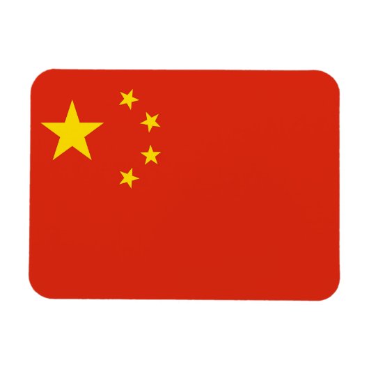 Patriottische flexibele magneet met vlag van China (Horizontaal)