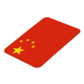 Patriottische flexibele magneet met vlag van China (Linkerzijde)