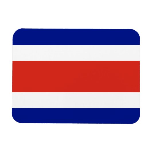 Patriottische flexibele magneet met vlag van Costa (Horizontaal)