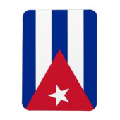 Patriottische flexibele magneet met vlag van Cuba (Verticaal)