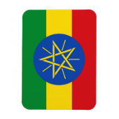 Patriottische flexibele magneet met vlag van Ethio (Verticaal)