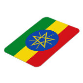 Patriottische flexibele magneet met vlag van Ethio (Linkerzijde)