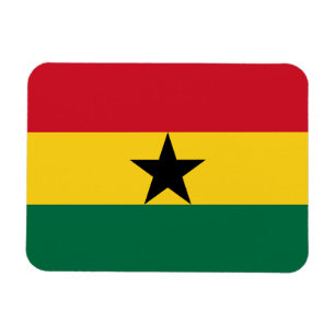 Patriottische flexibele magneet met vlag van Ghana