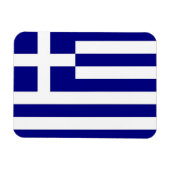 Patriottische flexibele magneet met vlag van Griek (Horizontaal)