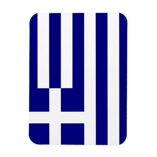Patriottische flexibele magneet met vlag van Griek (Verticaal)