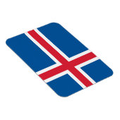 Patriottische flexibele magneet met vlag van IJsla (Rechterzijde)