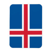 Patriottische flexibele magneet met vlag van IJsla (Verticaal)