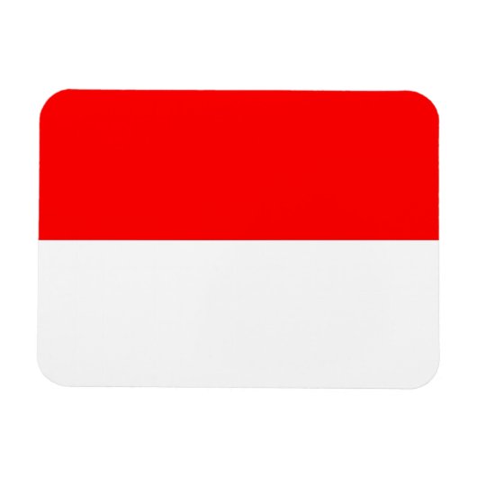 Patriottische flexibele magneet met vlag van Indon (Horizontaal)