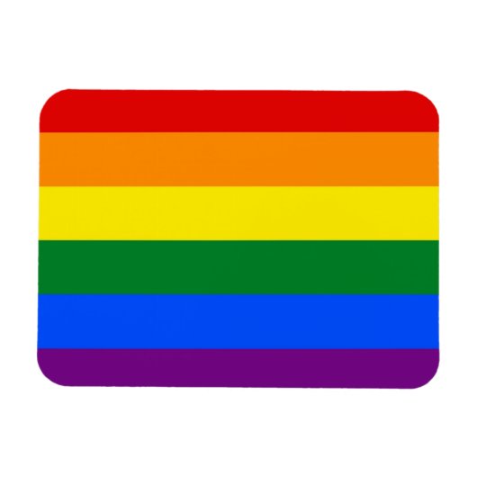 Patriottische flexibele magneet met vlag van LGBT (Horizontaal)