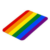 Patriottische flexibele magneet met vlag van LGBT (Linkerzijde)