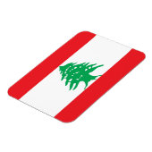 Patriottische flexibele magneet met vlag van Liban (Linkerzijde)