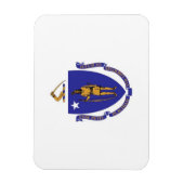 Patriottische flexibele magneet met vlag van Massa (Verticaal)