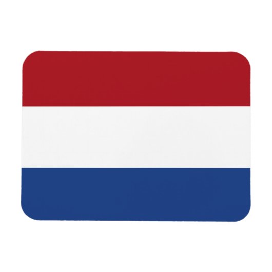 Patriottische flexibele magneet met vlag van Neder (Horizontaal)