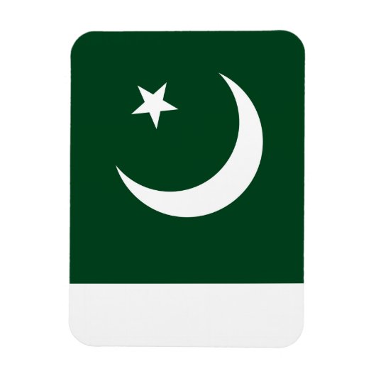 Patriottische flexibele magneet met vlag van Pakis (Verticaal)