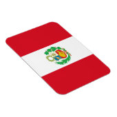 Patriottische flexibele magneet met vlag van Peru (Rechterzijde)