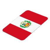 Patriottische flexibele magneet met vlag van Peru (Linkerzijde)