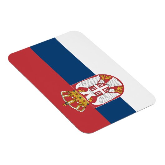 Patriottische flexibele magneet met vlag van Servi (Rechterzijde)