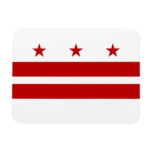 Patriottische flexibele magneet met Washington DC (Horizontaal)