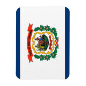 Patriottische flexibele magneet, vlag West Virgini Magneet (Verticaal)