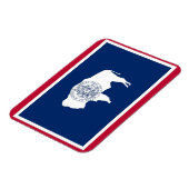 Patriottische flexibele magneet, Wyoming State vla Magneet (Linkerzijde)