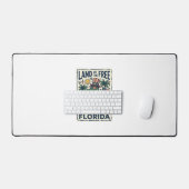 Patriottische Florida-alligator 4 juli Bureaumat (Keyboard & Muis)