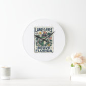 Patriottische Florida-alligator 4 juli Grote Klok (Huis)