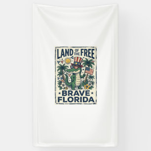 Patriottische Florida-alligator 4 juli Spandoek